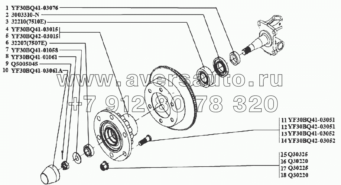 Ступицы передних колес (3103)