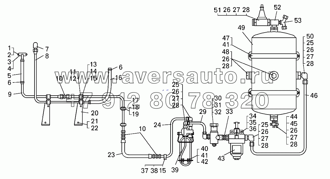 Монтаж трубопроводов компрессора на самосвале БелАЗ-75132