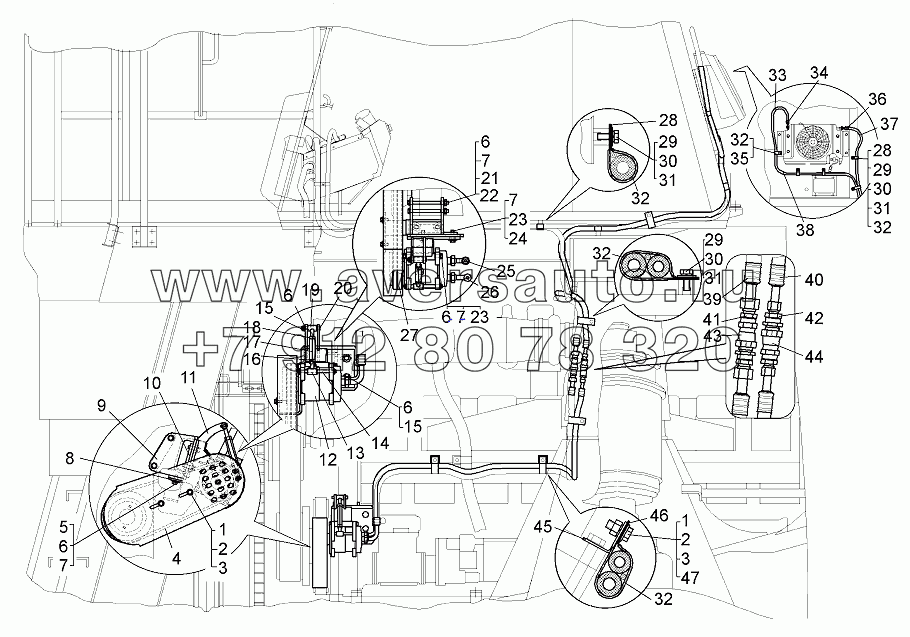 Установка трубопроводов кондиционера (75131-8100008-30)