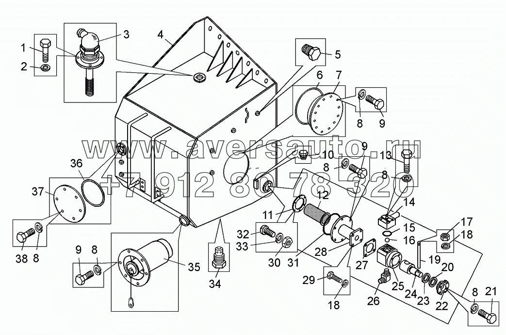 Бак топливный (с системой заправки Wiggins), (75131-1101010-21)