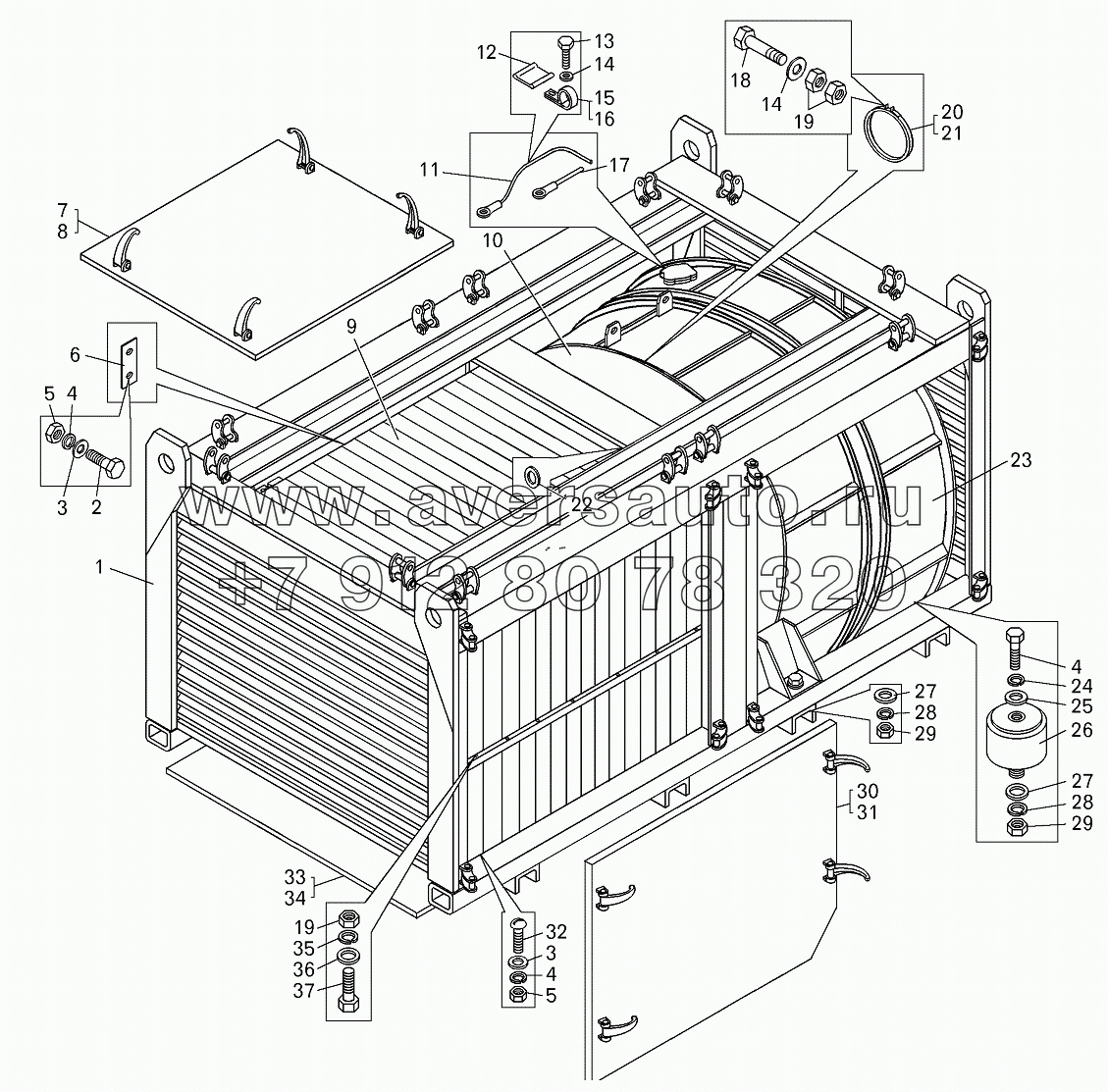 Вентилируемая тормозная установка (7512-2126004-10)