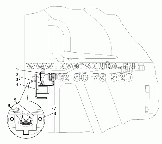 Установка корпусов СКТ передних колес (75131-3116004-20)