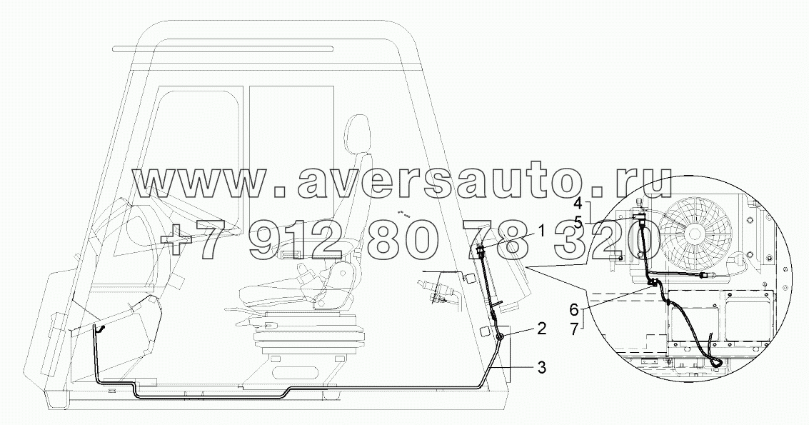  Монтаж проводов кондиционера (75137-3700072-10);Mounting of conditioner wires