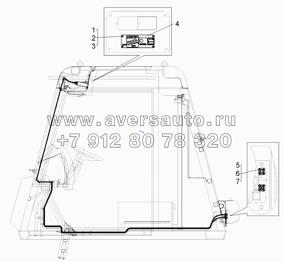  Установка сигнализатора высоковольтной линии (75131-3733001-20);Mounting signal device of approaching overhead power line