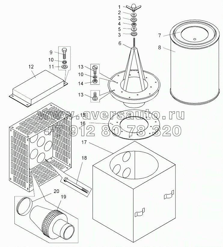  Фильтр воздушный (75131-1109010);Air filter