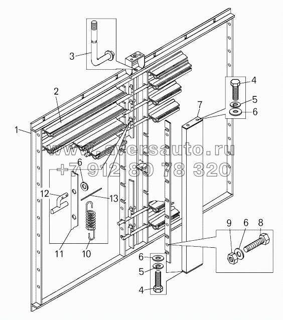  Жалюзи радиатора (75131-1310110-10);Radiator shutters