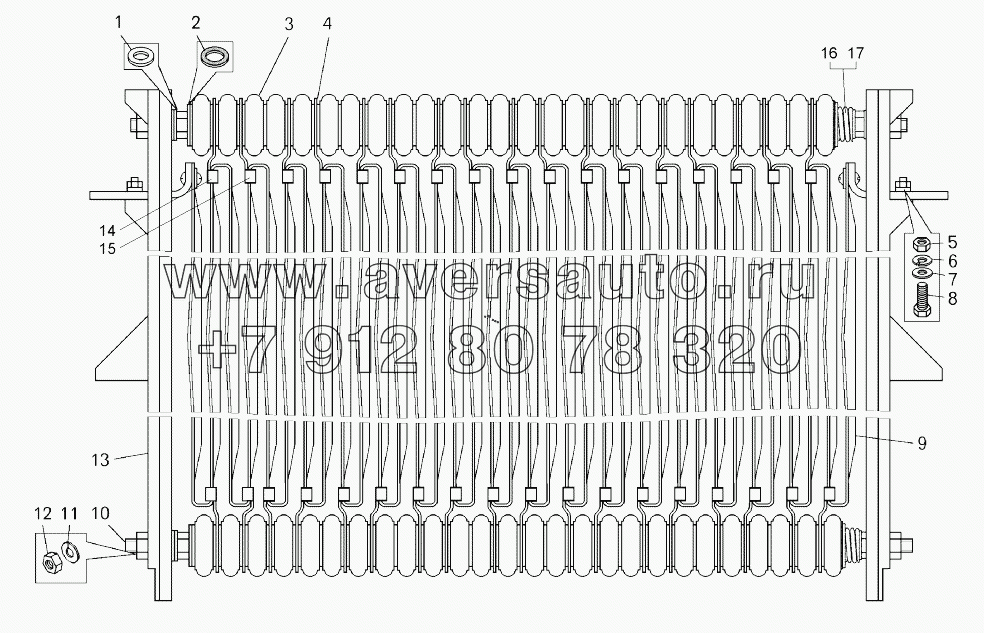  Секция резистора (75139-2126080-10);Resistor section