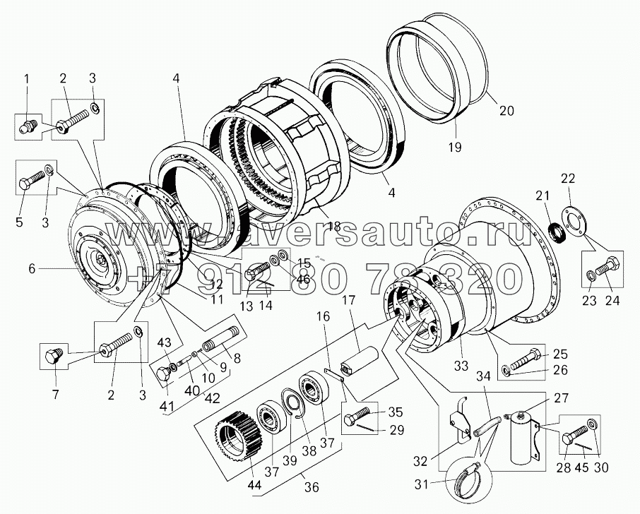  Редуктор электромотор-колеса (75132-2405010-10);Reducer of electromotor-wheel