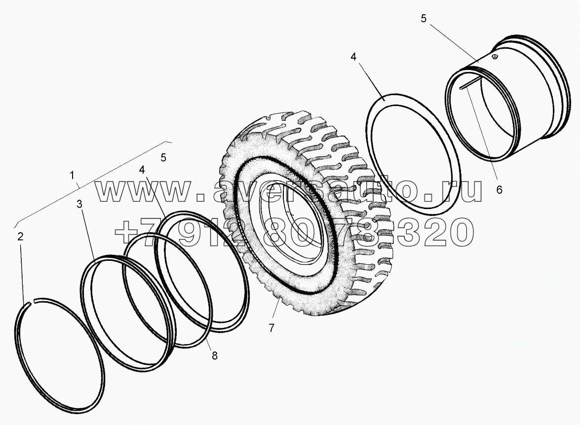  Детали колес (75131-3101011);Wheels parts