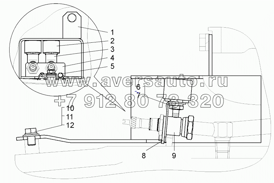  Установка корпусов СКТ задних колес (75131-3116005-20);Mounting of CKT bodies in rear wheels