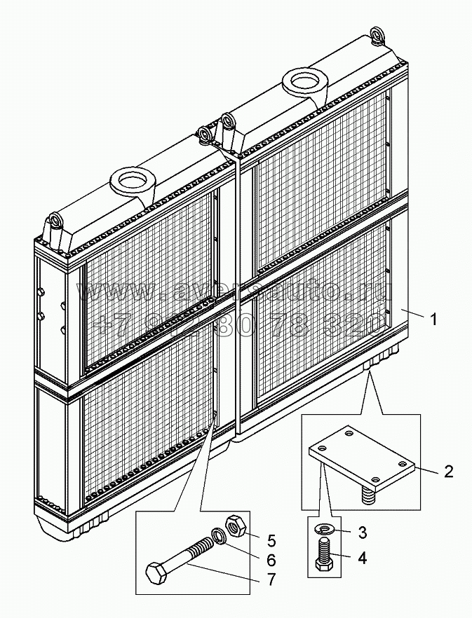 Блок радиаторов (75131-1300008-10)