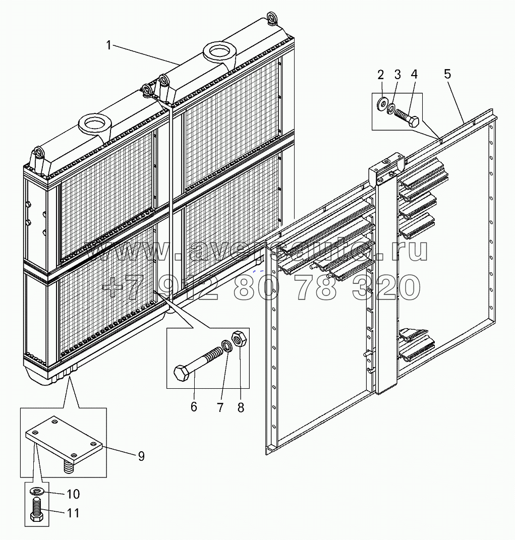 Блок радиаторов с жалюзи (75131-1300030-10)