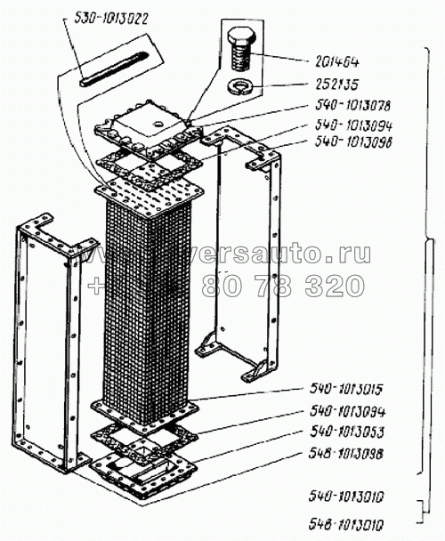 Дополнительный водяной радиатор