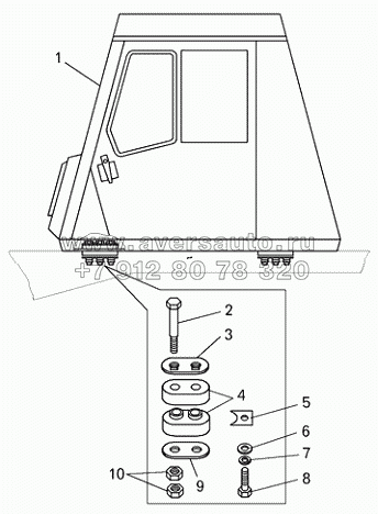 Установка кабины