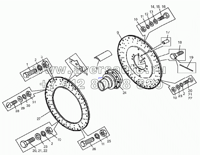 Колесо со ступицей