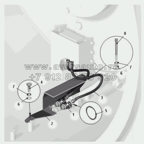 Установка датчиков давления задних колес