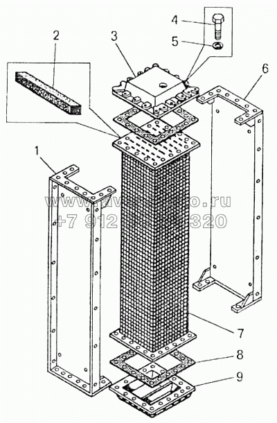 Радиатор масляный (ширина 200м)