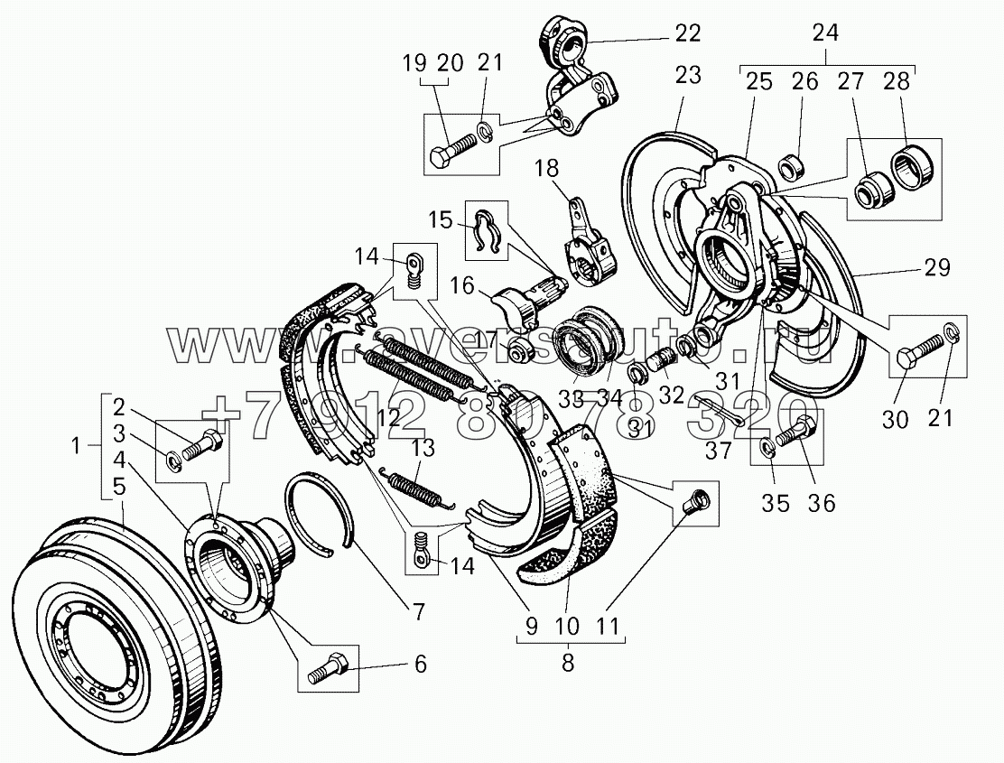  Стояночный тормозной механизм;Parking brake mechanism