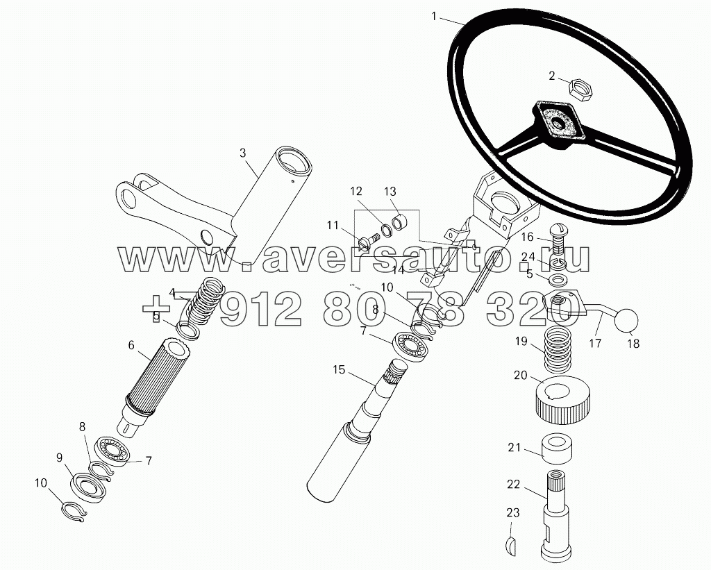  Колесо рулевое и рулевая колонка;Steering wheel and steering column