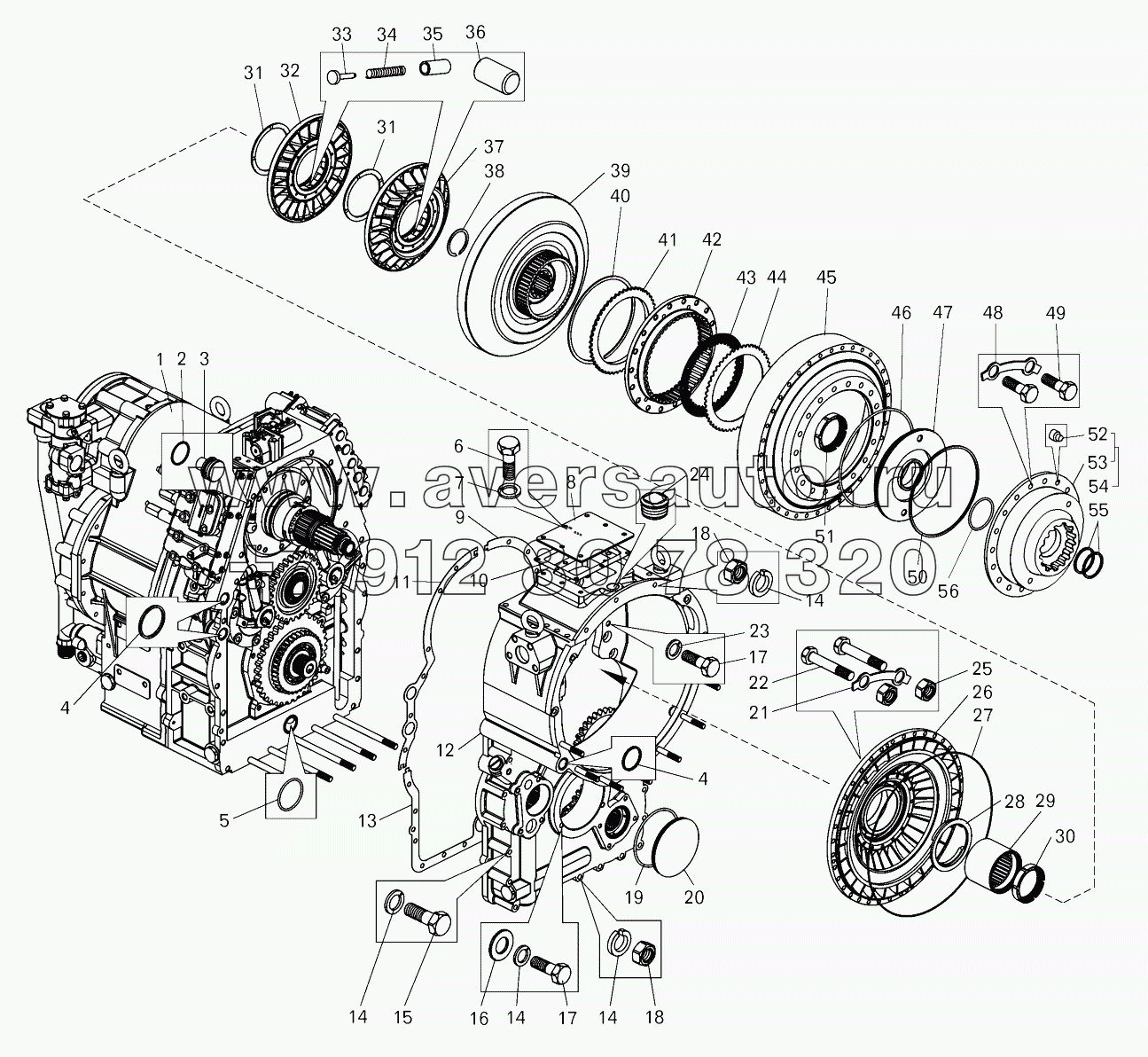 Гидротрансформатор с коробкой передач;Torque converter with gearbox