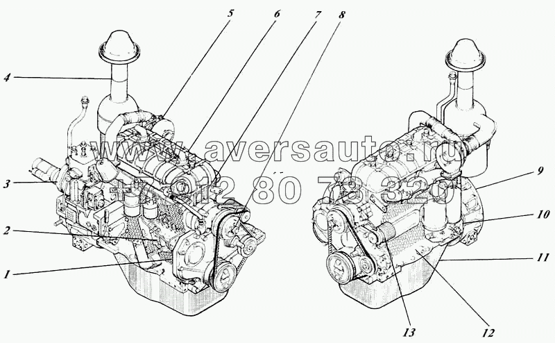 Дизель 442-00c1-13