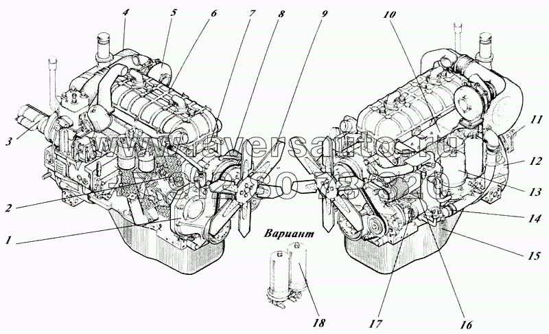 Дизель 442-54P-00c1