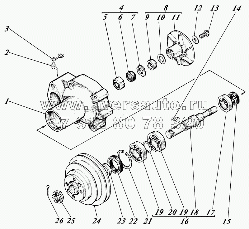 Насос водяной 01-13с3-2Г