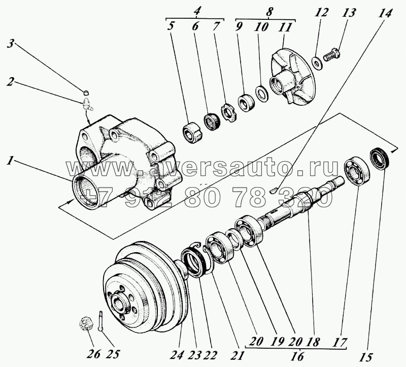 Насос водяной 442-13с3-2Г