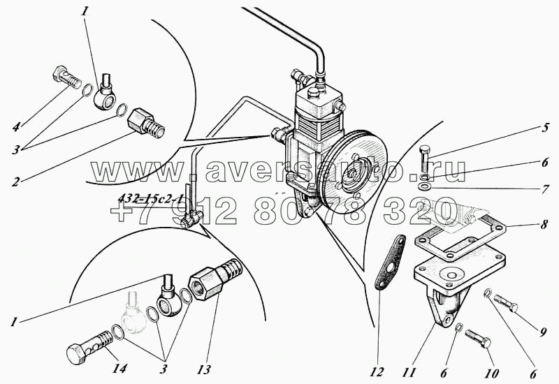 Установка компрессора 442-25с1-62