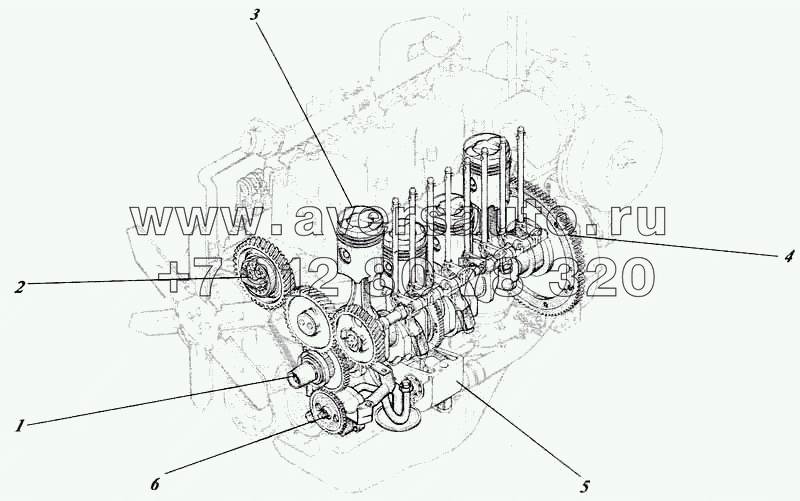 Дизель 442-54РИ-00с1