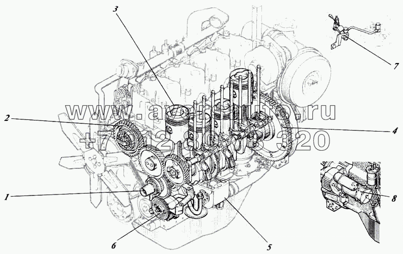 Дизель 442-55РИ-00с1