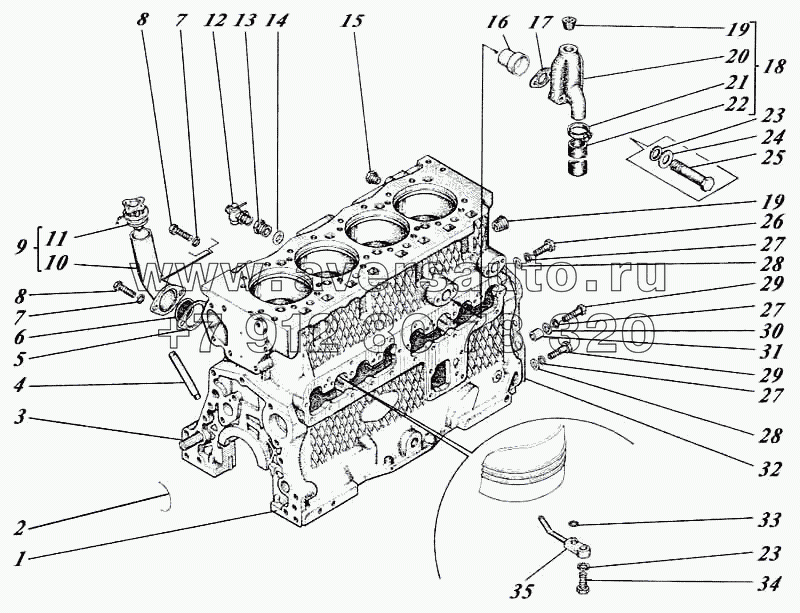 Блок картер 448-01c1-01