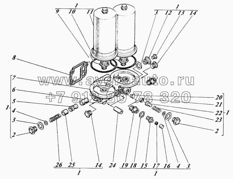 Фильтр масляный 461-10c1-02