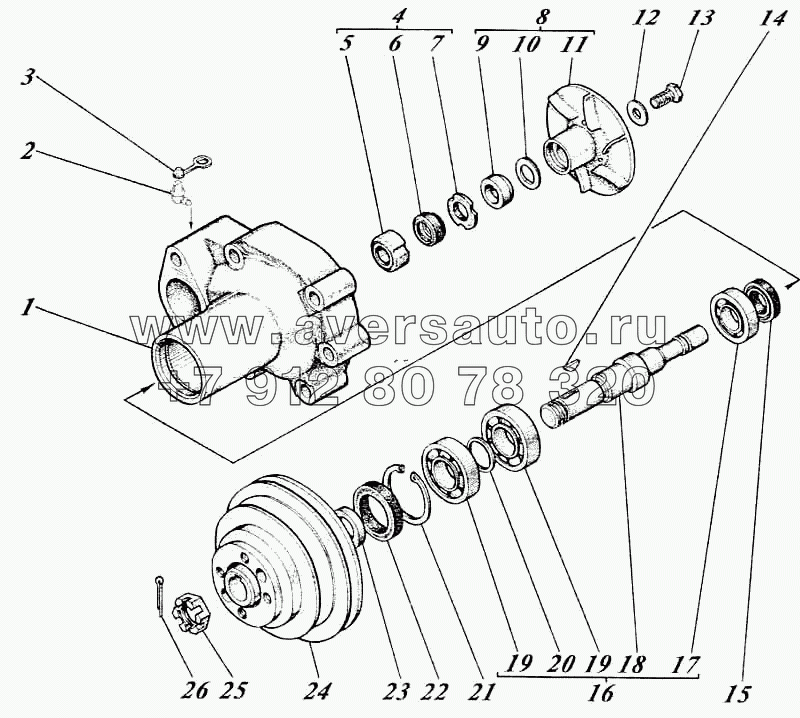 Насос водяной 442-13с3-2Г