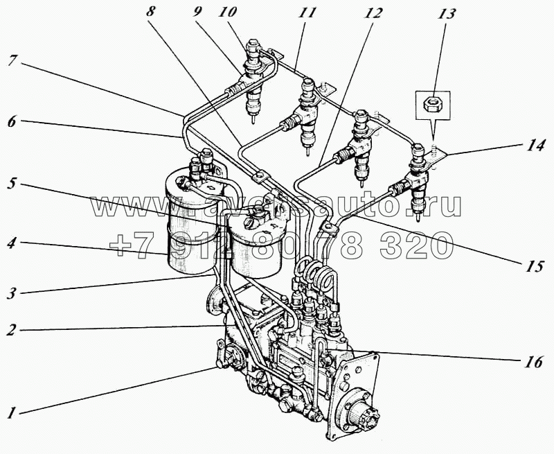 Система топливная 440И-15с1-1-02