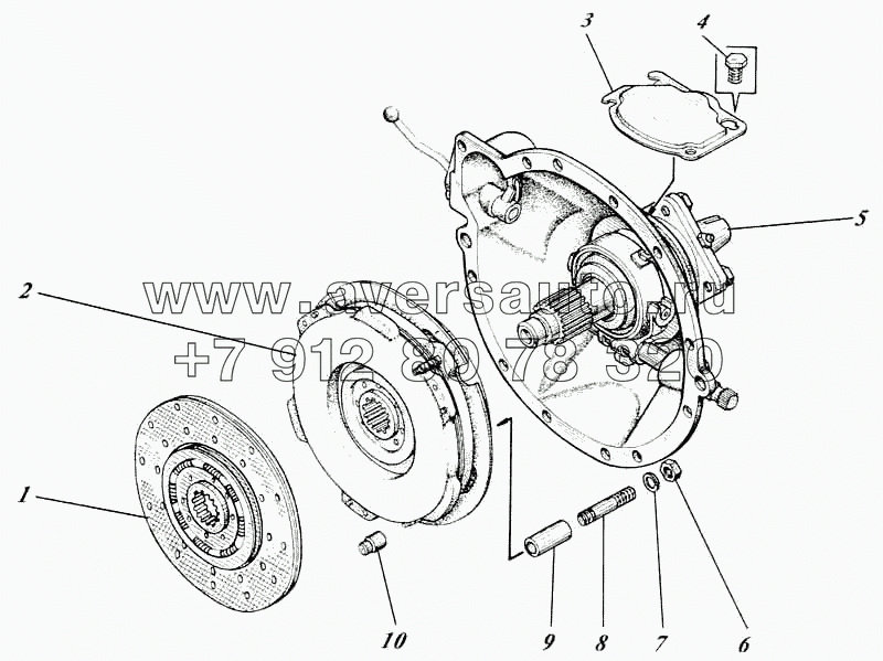 Муфта сцепления 444-21c1-10