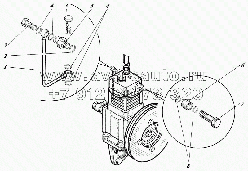 Установка компрессора 442-25c1-62