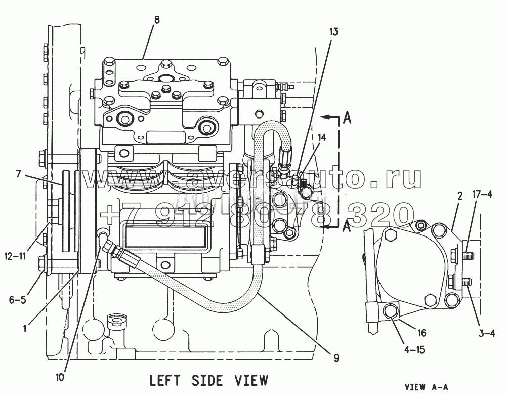 199-9607 Воздушный компрессор