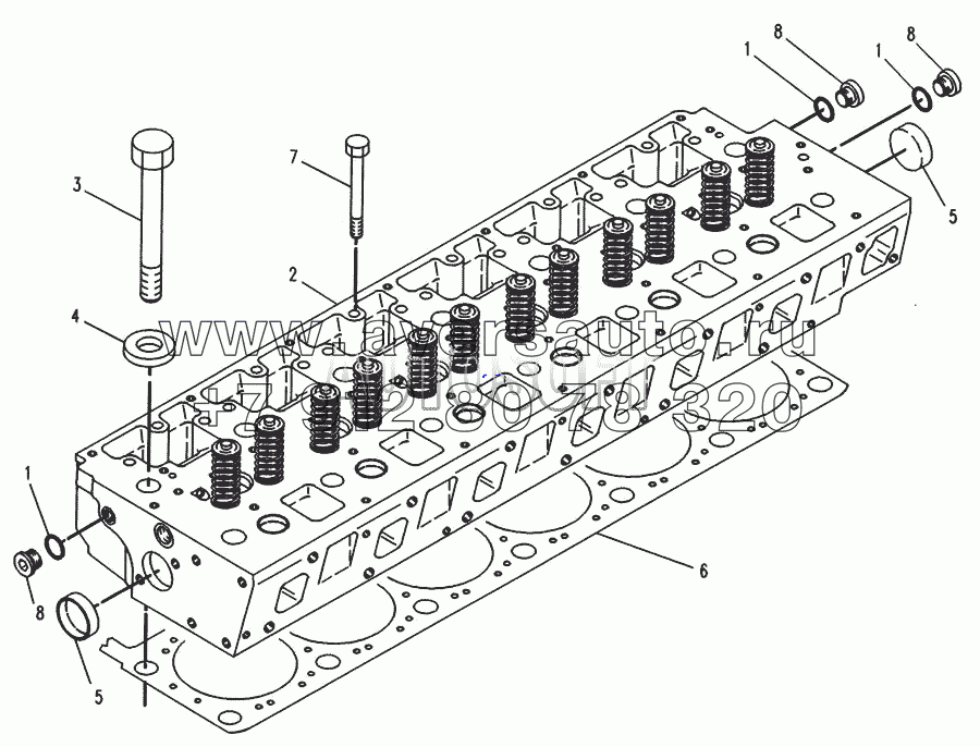 105-1684 Головка блока цилиндров