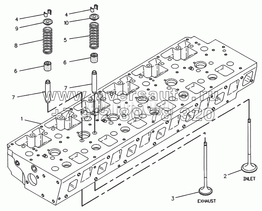 705-1708 Головка блока цилиндров