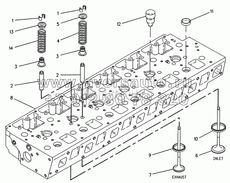 105-1708 Головка блока цилиндров