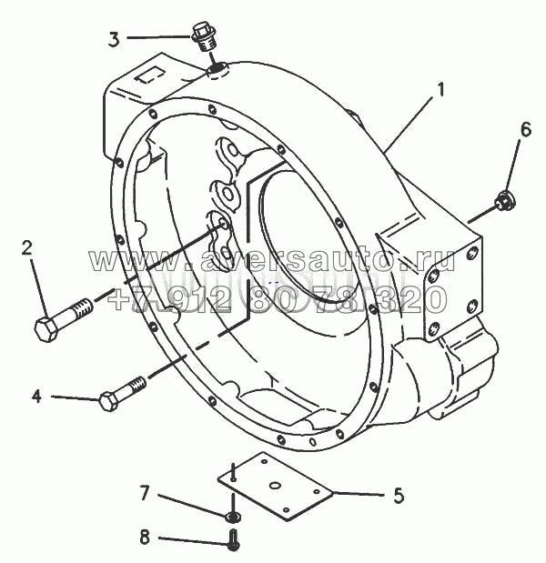 7Е-3717 Картер маховика