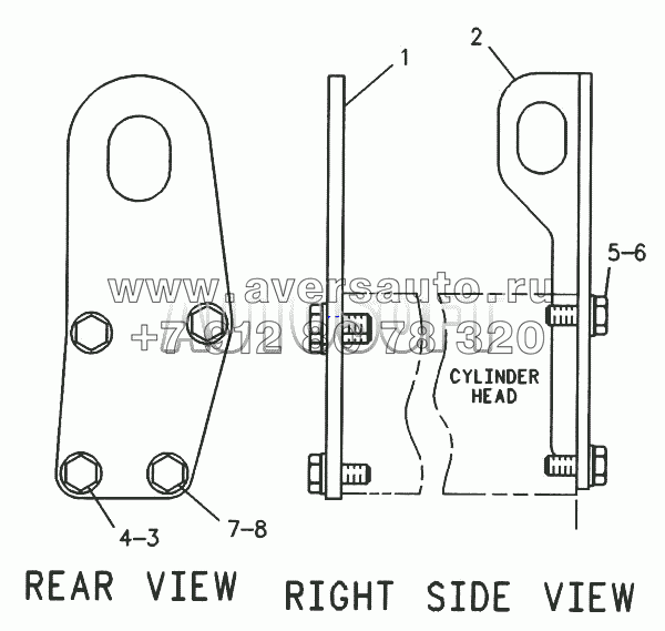 4W-2515 Кронштейн для подъема двигателя
