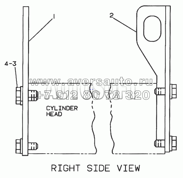 7Е-2314 Кронштейн для подъема двигателя