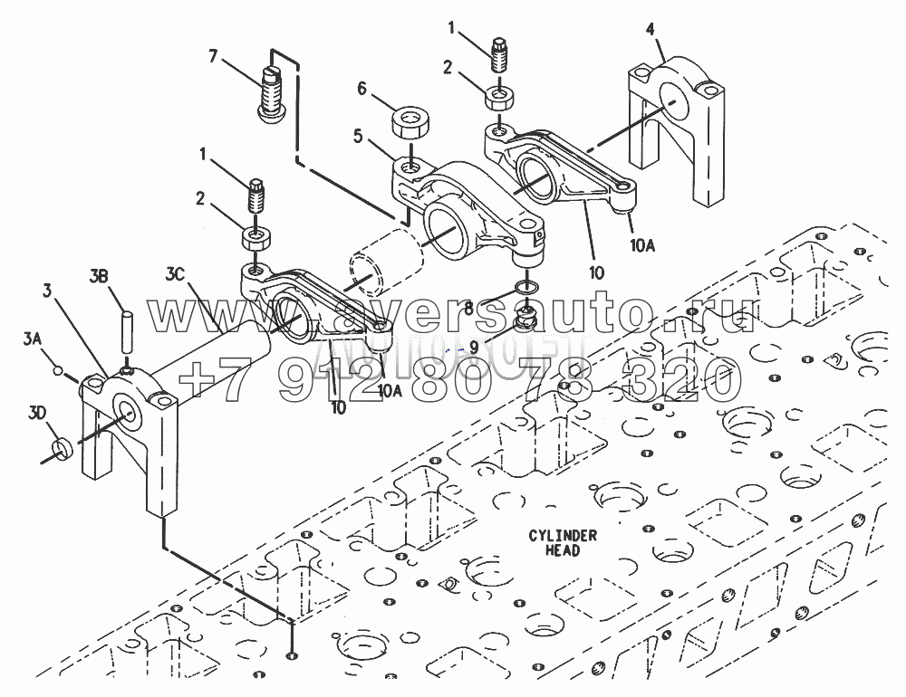 107-7722 Коромысло клапана