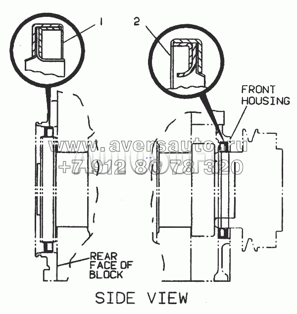 4W-1016 Уплотнение вала коленчатого