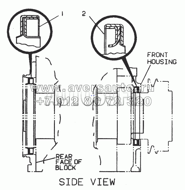 4W-1016 Уплотнение вала коленчатого