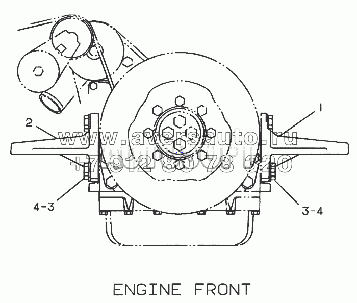7Е-6303 Опора двигателя
