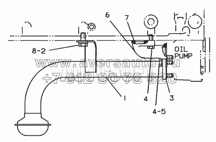 4W-2914 Трубопроводы системы смазки