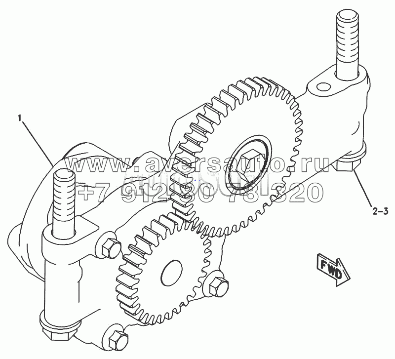 4W-2195 Масляный насос